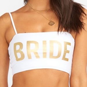 Show Me Your Mumu Kyla Metallic Bride Bikini Top